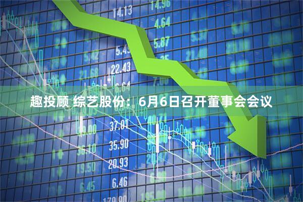 趣投顾 综艺股份：6月6日召开董事会会议